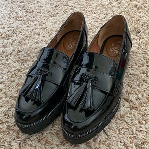Franco Sarto Black Brody Platform Loafer